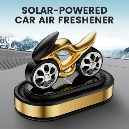 Solar-Powered Motorcycle Shaped Car Air Freshener