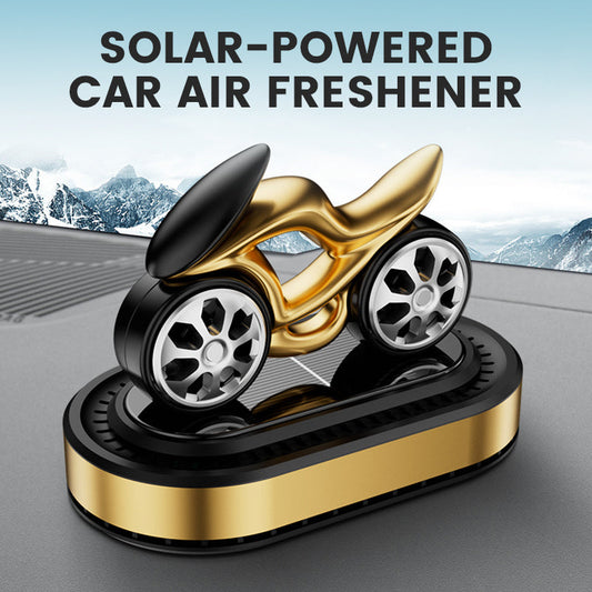 Solar-Powered Motorcycle Shaped Car Air Freshener