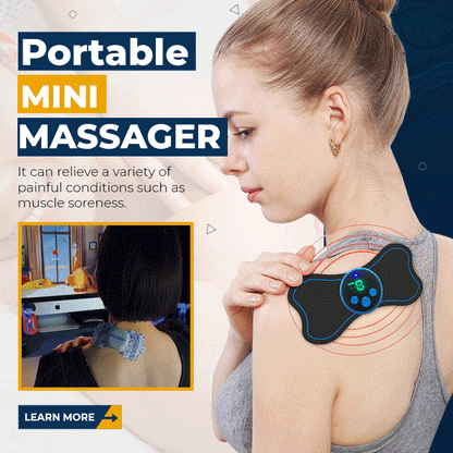 🎉Hot Sale 60%OFF🎉Portable Mini Massager Adjustable Intensity for Neck, Back, Waist, Hips & Legs. Relax Anywhere! 💆‍♀️✨
