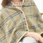 Trendy Plaid Thickened Blanket Poncho