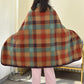 Trendy Plaid Thickened Blanket Poncho