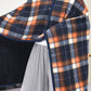 Trendy Plaid Thickened Blanket Poncho