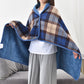 Trendy Plaid Thickened Blanket Poncho