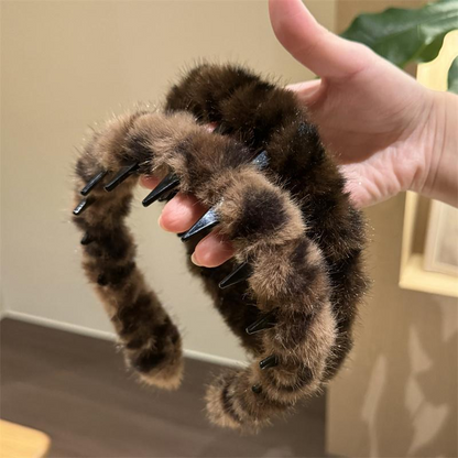 🔥Buy 1 Get 1 Free |Leopard Print Hairband with Teeth