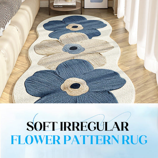 📢📢50 % OFF !!🎅Soft Irregular Flower Pattern Rug