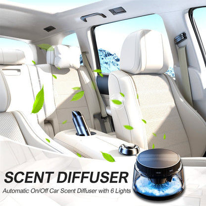 Automatic On/Off Car Scent Diffuser with 6 Lights