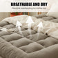 🛏️ 50% OFF NOW! ☁️ Supportive & Warm Thick Bed Mattress Pad – Extra Comfort, Breathable & Machine Washable 🧼
