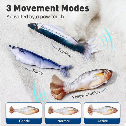 Realistic Hopping Fish Toy for Cat⏰