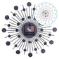 🕰️ Rhinestone Wall Clock – Silent Movement, Sparkling Design & Elegant Home Decor 💎
