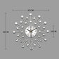 🕰️ Rhinestone Wall Clock – Silent Movement, Sparkling Design & Elegant Home Decor 💎