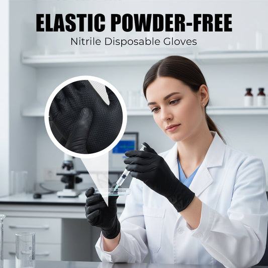 Elastic Powder-Free Nitrile Disposable Gloves