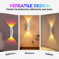 Smart LED Motion Sensor Night Light, Dimmable RGB Color Changing Wall Lamp, USB Rechargeable Gradient Magnetic Stick-on Ambient Light for Bedroom, Hallway, Entryway Home Lighting Decor Accessories