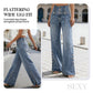 🥳2026 HOT SALE🥳💞50K+ SOLD!👵☀️ 50% OFF! High-Waist Wide-Leg Jeans – Gentle tummy control, easy pull-on style! Side slits let the breeze in, keep you cool. Flattering fit for everyday wear. 🌸👖