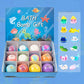 🛁 🌊 Ocean Theme Bath Bombs – 12 Pcs, 60g Each, Foamy Bath Time & Fun Gift Idea for Kids 🎁
