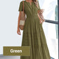 💕Women's Boho Chic Smocked Waist Maxi Dress