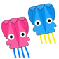 Portable Cartoon Octopus Kite for Kids