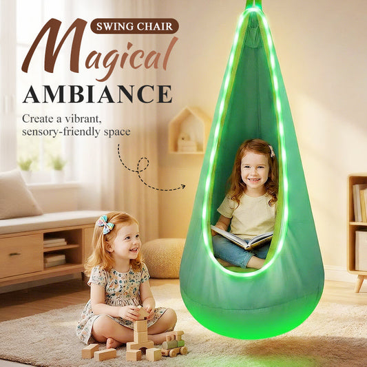 Light-Up Pod Swing Chair for Kids