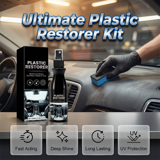 Ultimate Plastic Restorer Kit for Car Interior & Exterior