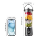 🔥✈FREE SHIPPING - Cordless Portable Blender —Protein Shakes, Frozen Slushies, Crushed-Ice Cocktails, Frappes and Iced Lattes