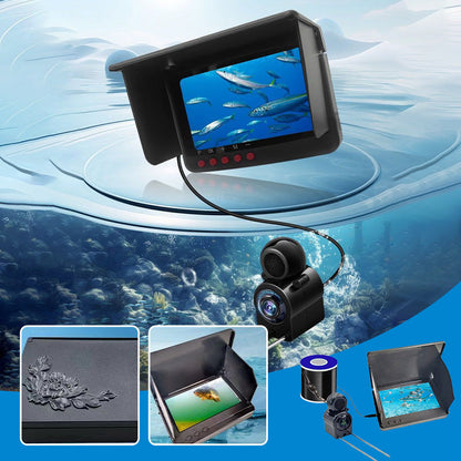 Fish finder with underwater camera – HD display, night vision – for ice & sea fishing 🎣📷