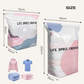 🏆🧳No‑Pump Vacuum Storage Bags – Press & seal, no pump needed. Saves 80% space, keeps clothes dry & dust‑free. Perfect for bulky bedding & off‑season gear. 🛏️🗄️