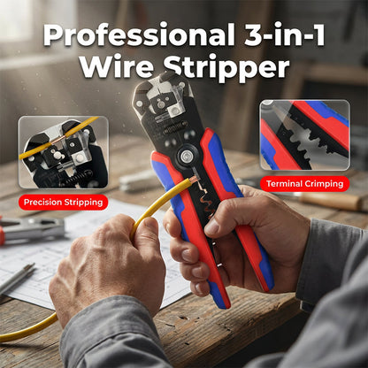 Multi-Functional Automatic Wire Stripper & Crimper