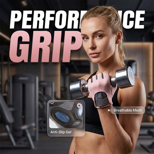 Non-Slip Padded Workout Gloves with Wrist Support