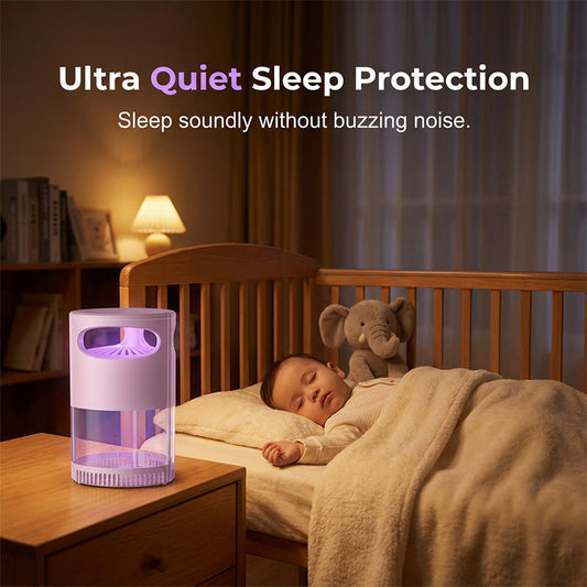 🥳2026 HOT SALE🥳💞50K+ SOLD!🦟🔇 50% OFF! UV Mosquito Killer Lamp – USB powered, chemical‑free, ultra‑quiet. 🌙✨