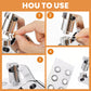 🛠️✨ Heavy-Duty Hole Punch Pliers with Grommets – 10.5 mm Nickel-Chromium Steel Hand Tool for Leather, Fabric & DIY Crafts 🔩