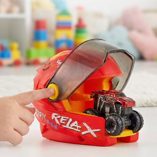 Cool Helmet Car Launcher Playset