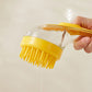 🌟🌟Pet Bath Brush with Built-In Shampoo Dispenser 🐾  Gentle Massage Grooming Tool for Dogs & Cats – Ergonomic, Easy-to-Use & Vet-Approved Care 🇬🇧💧