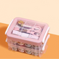 30-Piece Sewing Kit with 3-Tier Detachable Organizer