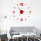 3D DIY Luminous Acrylic Wall Clock Set