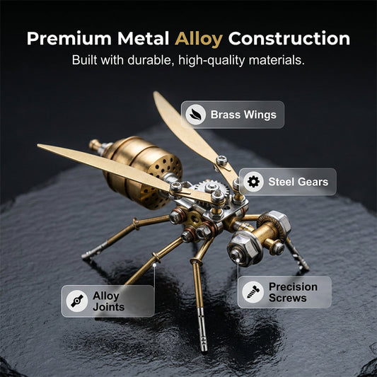 🥳2026 HOT SALE🥳💞50K+ SOLD! 🐝⚙️ 50% OFF! 3D Metal Bee Puzzle Assembly Model Kit – Premium metal alloy, intricate gears & mechanical details. DIY assembly – a rewarding challenge for hobbyists & puzzle lovers! 🔧✨
