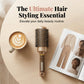 💇50% OFF NOW! Professional Vented Round Hair Brush – Boar & Nylon Bristle Curling Blow Dry Brush, Honeycomb Vent Barrel for Fast Drying, Volume & Smooth Hairstyle at Home Salon