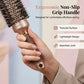 💇50% OFF NOW! Professional Vented Round Hair Brush – Boar & Nylon Bristle Curling Blow Dry Brush, Honeycomb Vent Barrel for Fast Drying, Volume & Smooth Hairstyle at Home Salon