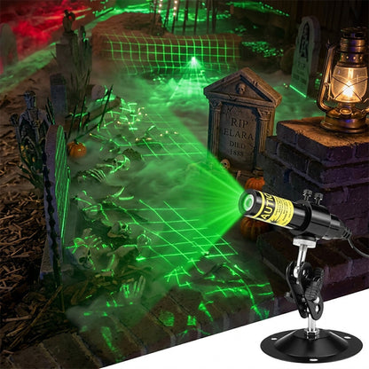 👻 Green Laser Swamp Light | 360° Adjustable Halloween Atmosphere Projector