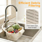 🎁 Last Day Promotion 50% OFF 🔥 Collapsible Faucet-Hanging Sink Strainer Basket – Clip-On, Space-Saving & Perfect for Kitchen Scraps & Tea Bags 🧽✨