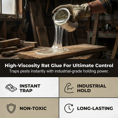 🐭50% OFF NOW! High‑Viscosity Mouse & Rat Glue, Industrial‑Grade Strong Sticky Pest Trap Glue, Non‑Toxic Long‑Lasting Rodent Adhesive for Indoor & Outdoor Pest Control