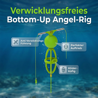 🔥Stop Untangling Your Rig Mid-Cast! Tangle-Free Bottom-Up Feeder Basket – Weighted Base, Stays Upright, Bait Cloud in 3 Sec 🎣