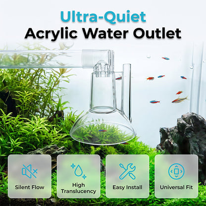 Aquarium Mute Water Acrylic Outlet