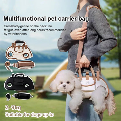 🐾 Breathable Pet Carrier Sling – Adjustable Crossbody Bag for Small Dogs & Cats