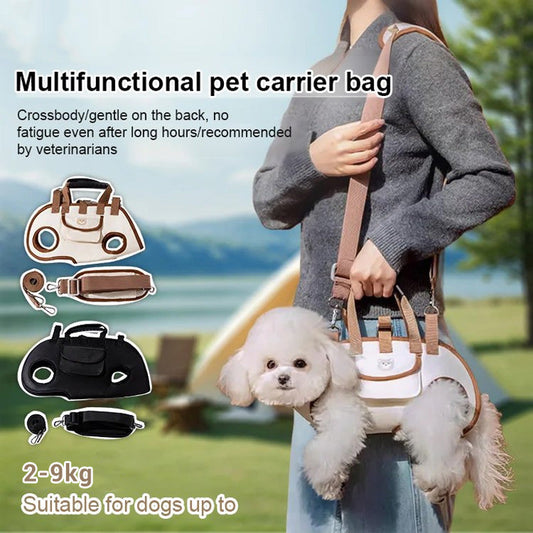 🐾 Breathable Pet Carrier Sling – Adjustable Crossbody Bag for Small Dogs & Cats