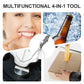 4-in-1 Stainless Steel Folding Toothpick Tool