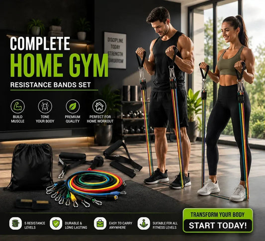 ⏳Limited-Time Special Offer⏰ Build the Body of Your Dreams Without Going to the Gym | Adjustable Resistance Band Set for Full-Body Training Anywhere