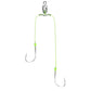 Double Hook Fishing Rig with Short Quick‑Connect Leader