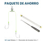 Double Hook Fishing Rig with Short Quick‑Connect Leader