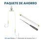 Double Hook Fishing Rig with Short Quick‑Connect Leader