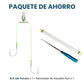 Double Hook Fishing Rig with Short Quick‑Connect Leader