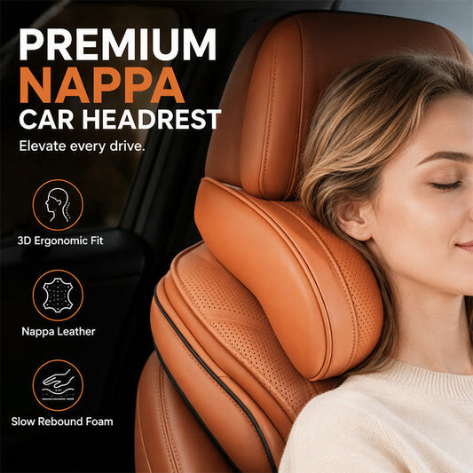 🚗💤 Say goodbye to driving fatigue! Universal memory foam car headrest cushion – ergonomic support for long trips.